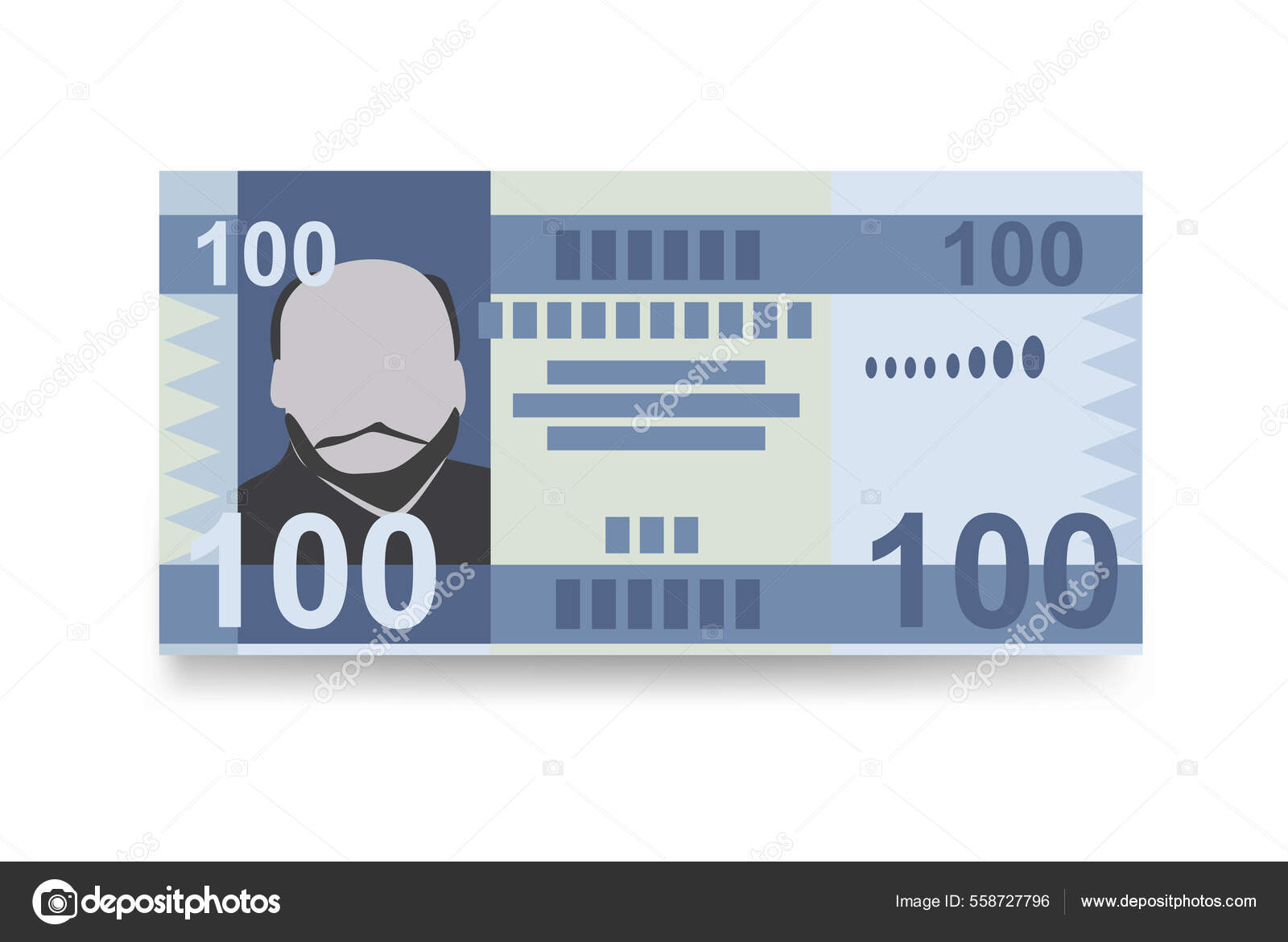 南苏丹英镑矢量图解南苏丹货币组合捆扎钞票纸币100迪巴平淡的风格被白色背景隔离最简单的设计图库矢量图©Zhuna 558727796