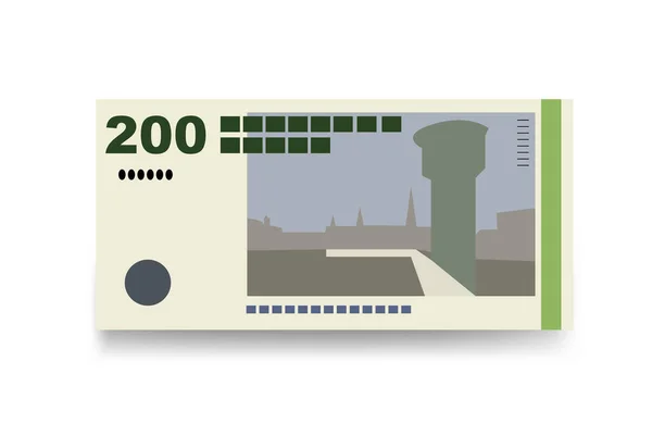 Danish Krone Vector Illustration Inglés Dinamarca Groenlandia Islas Feroe Dinero — Archivo Imágenes Vectoriales