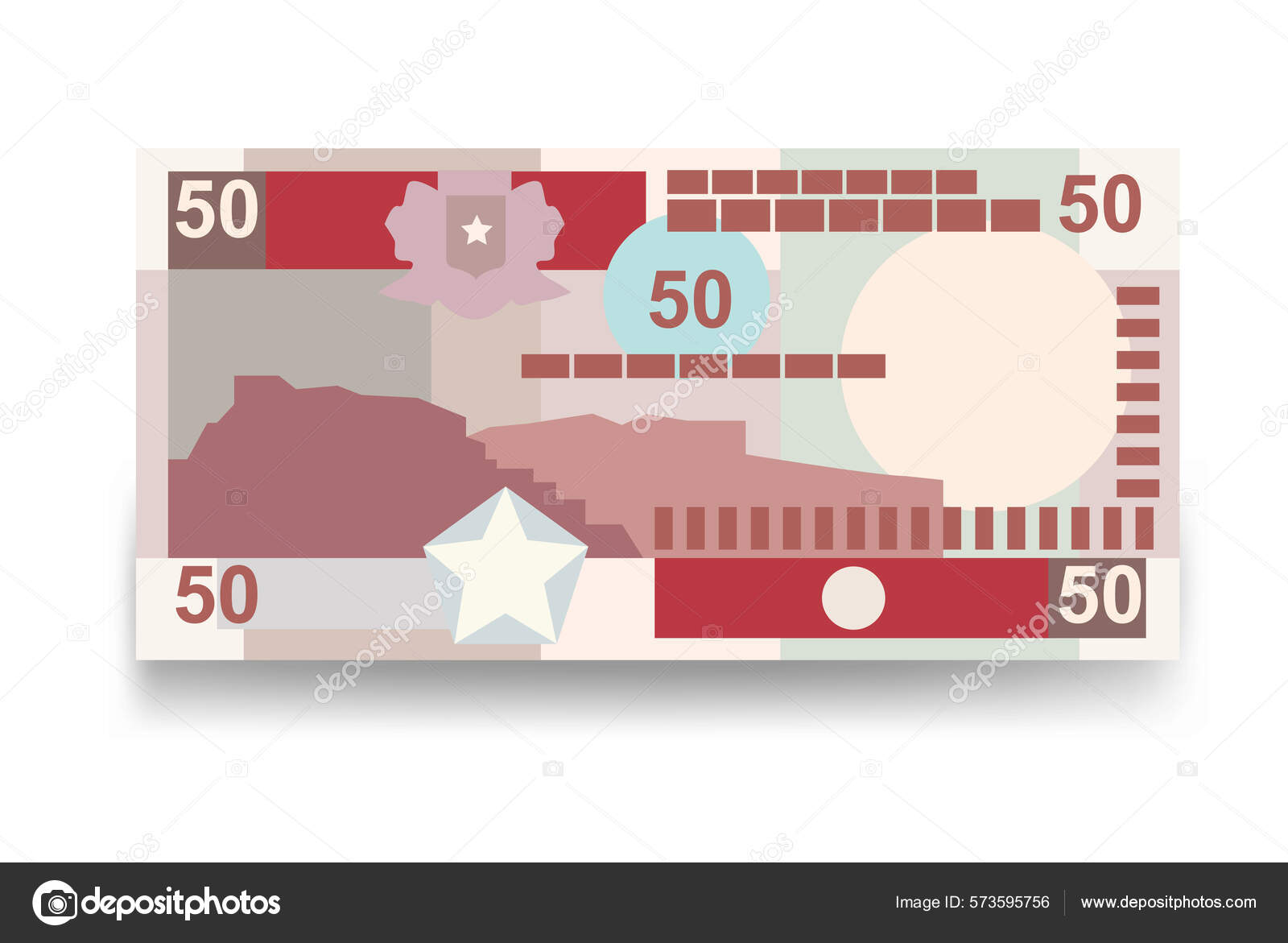 索马里先令矢量图解索马里货币套汇成捆钞票纸货币50 Sos 平淡的风格被白色背景隔离最简单的设计图库矢量图©Zhuna 573595756