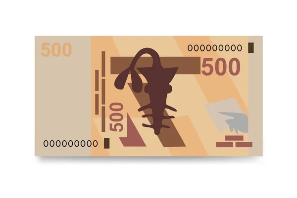 Cfa Franc Bceao Vector Illustration Westafrikanisches Frank Geld Bündelt Banknoten — Stockvektor