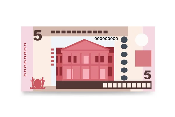 Εικονογράφηση Διανυσματικών Δολαρίων Σουρινάμ Σουρινάμ Χρήματα Που Χαρτονομίσματα Δέσμη Χαρτί — Διανυσματικό Αρχείο