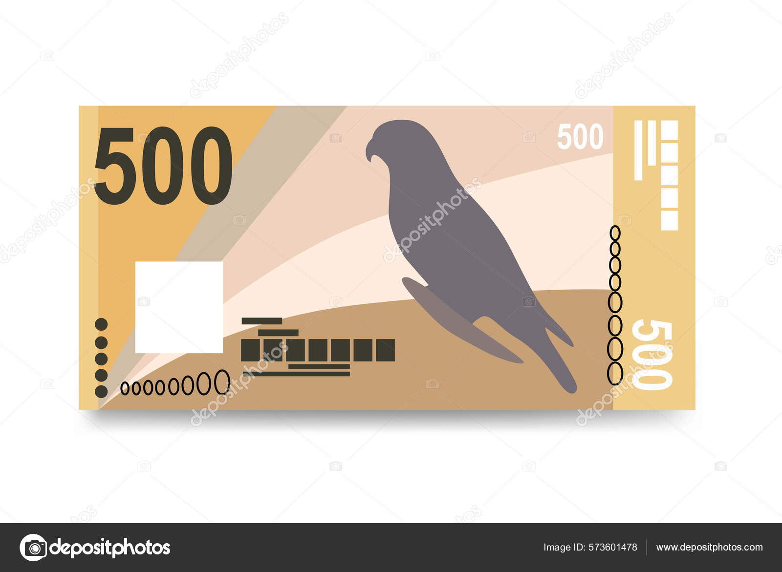 塞舌尔卢比矢量图解塞舌尔的货币包扎钞票纸币500 Scr 平淡的风格矢量说明图库矢量图©Zhuna 573601478