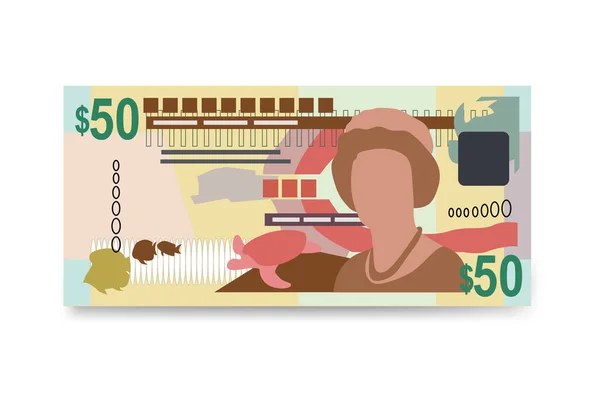 Oost Caribische Dollar Illustratie Anguilla Antigua Barbuda Dominica Grenada Montserrat — Stockvector