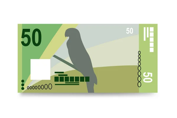 Seychelles Rupee Vector Illustration Inglés Dinero Seychelles Fijó Los Billetes — Vector de stock