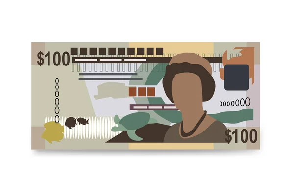 Oost Caribische Dollar Illustratie Anguilla Antigua Barbuda Dominica Grenada Montserrat — Stockvector
