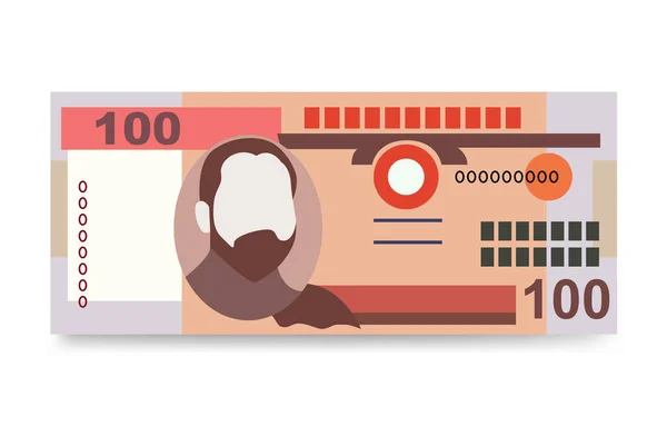 Mozambik Metical Wektor Ilustracja Pieniądze Mozambiku Pakiety Banknotów Papierowe Pieniądze — Wektor stockowy