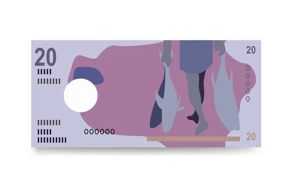 Maldivas Rufiyaa Vector Illustration Maldivas Dinero Conjunto Paquetes Billetes Papel — Vector de stock