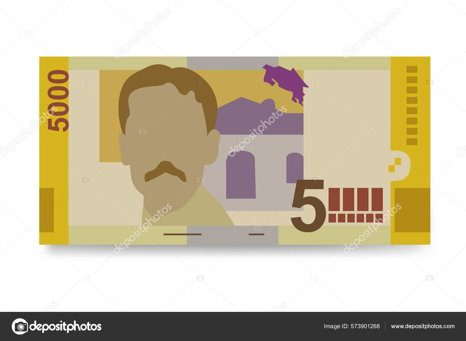 哥斯达黎加Colon矢量图解哥斯达黎加的货币组合是捆绑钞票纸钞5000 Crc 平淡的风格被白色背景隔离最简单的设计图库矢量图©Zhuna  573901268