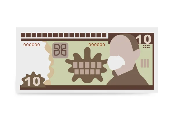 Illustration Des Kubanischen Peso Vektors Kubas Geldmenge Bündelt Banknoten Papiergeld — Stockvektor
