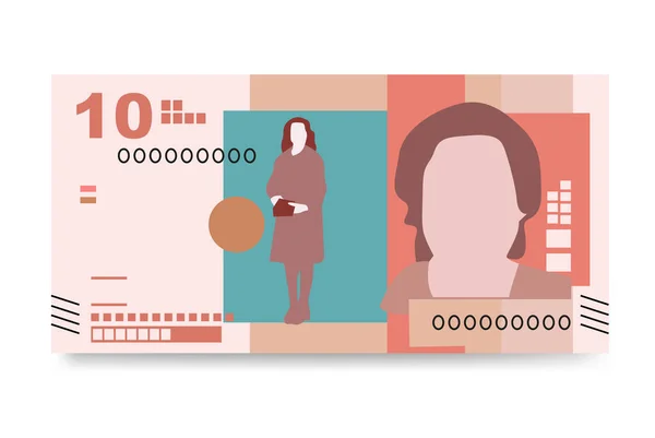 Κολομβιανή Απεικόνιση Peso Vector Κολομβία Βενεζουέλα Χρήματα Που Χαρτονομίσματα Δέσμη — Διανυσματικό Αρχείο