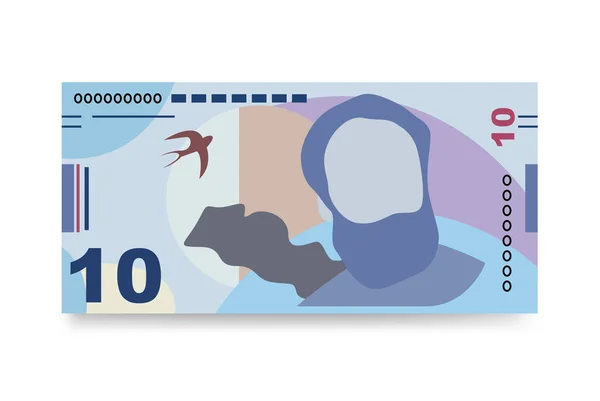 Γεωργιανή Lari Ιαπωνία Yen Vector Εικονογράφηση Γεωργία Χρήματα Που Χαρτονομίσματα — Διανυσματικό Αρχείο