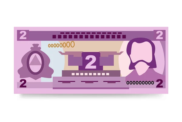 Honduraska Ilustracja Wektora Lempiry Honduras Pieniądze Zestaw Pakiety Banknotów Papierowe — Wektor stockowy