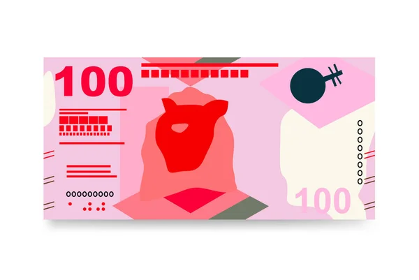Гонконгский Вектор Гонконг Макао Деньги Накладывают Кучу Банкнот Бумажные Деньги — стоковый вектор