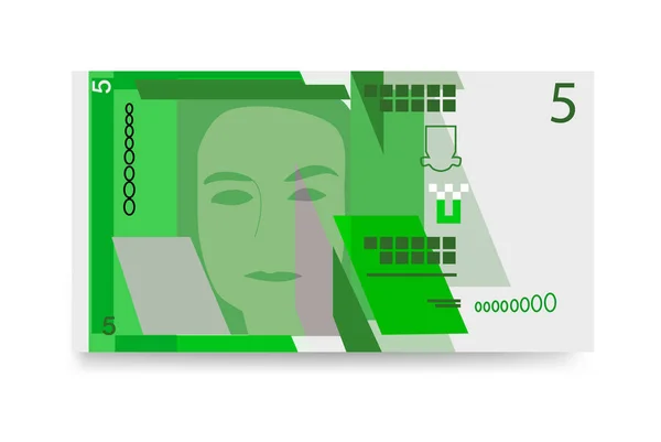 Gibraltar Pound Vector Illustratie Gibraltar Geld Bundel Bankbiljetten Papiergeld Gip — Stockvector