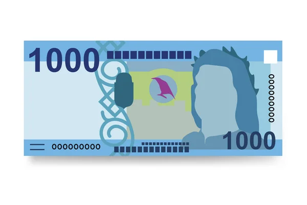 Húngaro Forint Vector Illustration Hungría Fijó Paquete Billetes Papel Moneda — Vector de stock