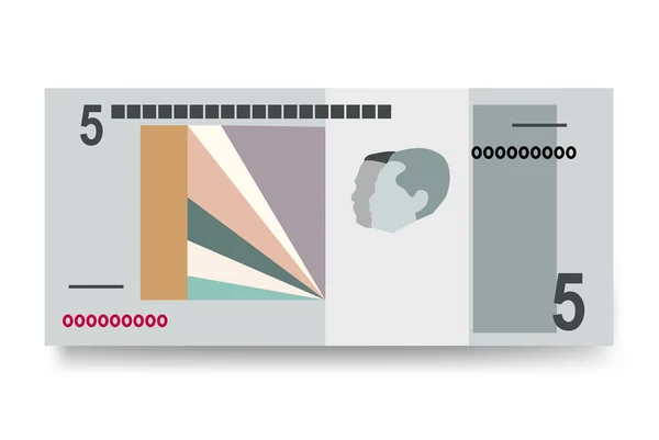 Illustration Vectorielle Kwanza Angolais Angola Billets Banque Liasse Papier Monnaie — Image vectorielle