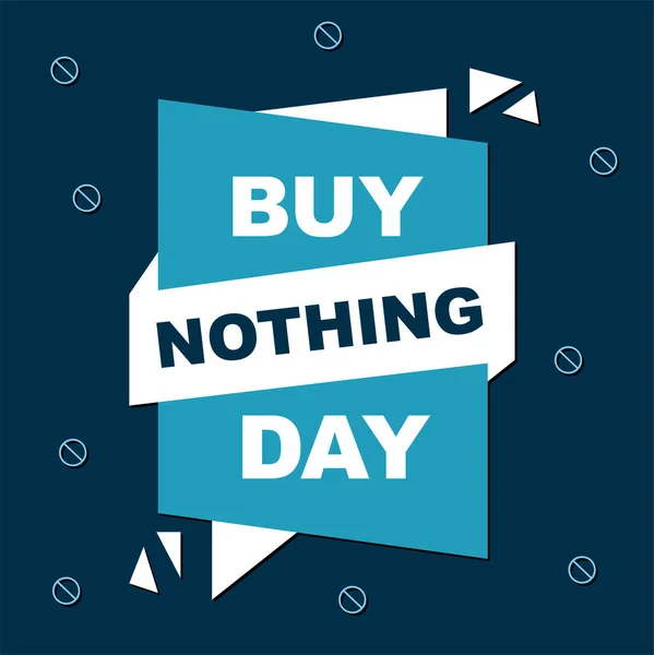 Buy Nothing Day Banner Set Flat Backgrounds Social Media Stories — Stok Vektör