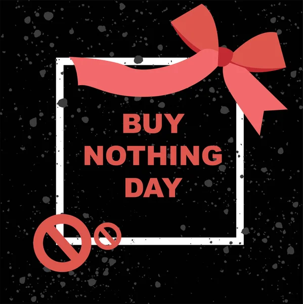 Buy Nothing Day Banner Set Flat Backgrounds Social Media Stories — Stok Vektör