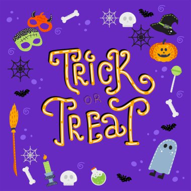 Menekşe arkaplan üzerinde şaka mı tedavi mi harfi tasarımı