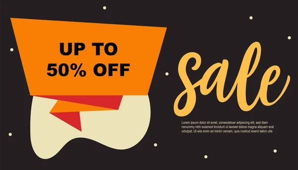 Flash Sale Discount Banner Template Promotion One Day Deal Special — Image vectorielle