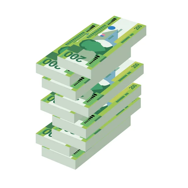 Philippine Peso Vector Illustration Huge Packs Philippines Money Set Bundle — Διανυσματικό Αρχείο