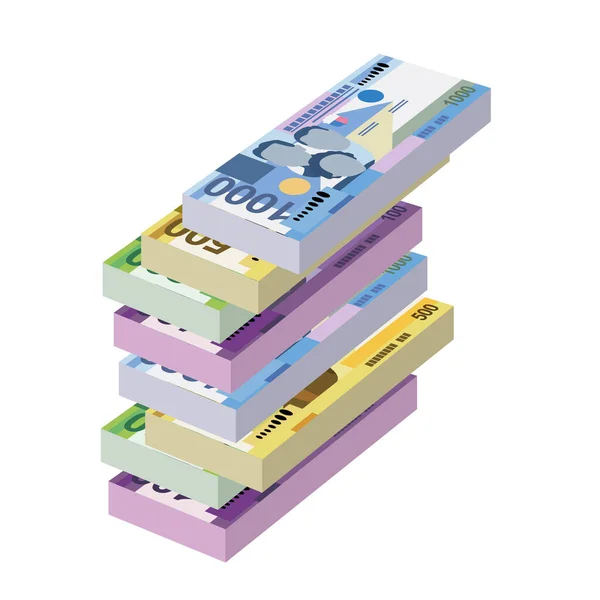 Philippine Peso Vector Illustration Huge Packs Philippines Money Set Bundle — Stock Vector