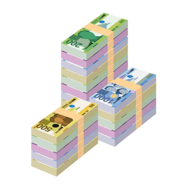 Philippine Peso Vector Illustration Huge Packs Philippines Money Set Bundle — Stock vektor