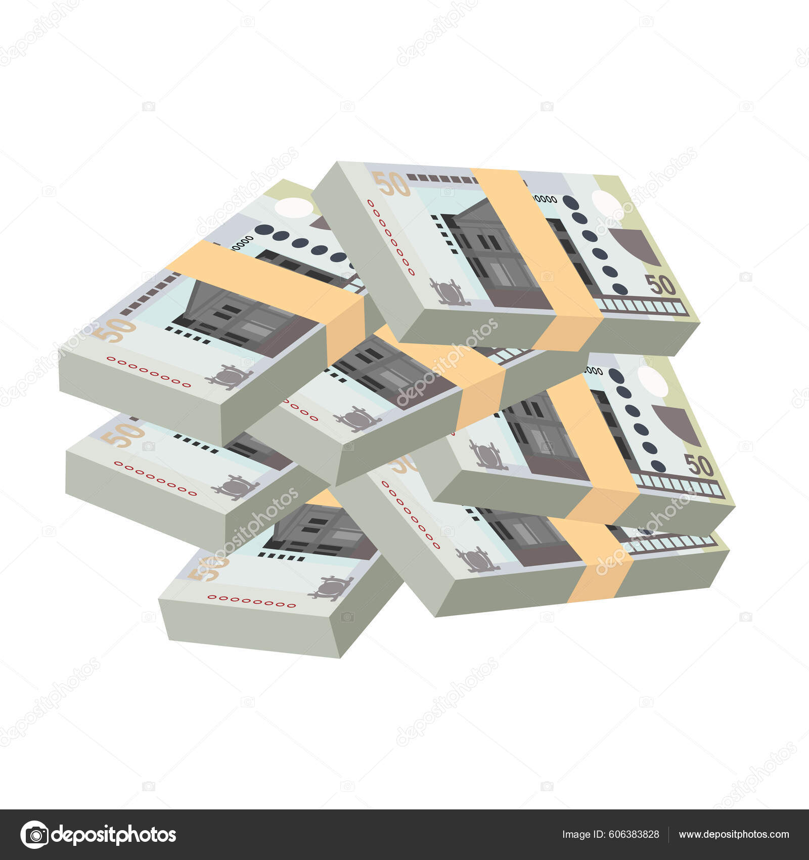 苏里南元矢量图解苏里南货币套汇钞票纸币50 Srd 平淡的风格被白色背景隔离最简单的设计图库矢量图©Zhuna 606383828