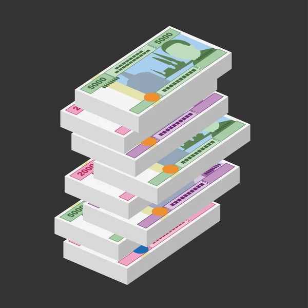 Cfa Franc Beac Vector Εικονογράφηση Χαρτονομίσματα Του Φρανκ Από Την — Διανυσματικό Αρχείο