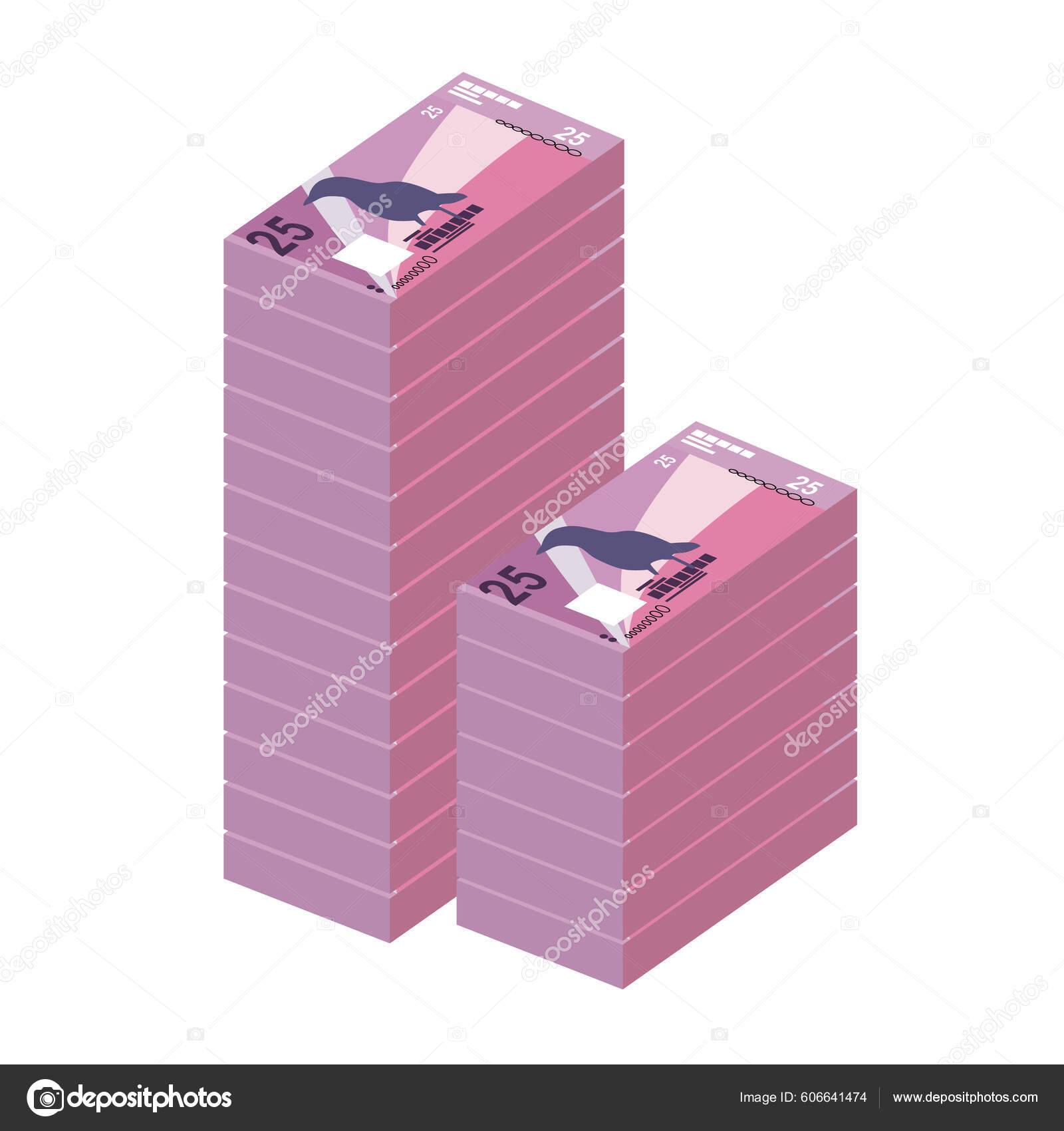 塞舌尔卢比矢量图解塞舌尔的货币包扎钞票Scr 平淡的风格被白色背景隔离最简单的设计图库矢量图©Zhuna 606641474