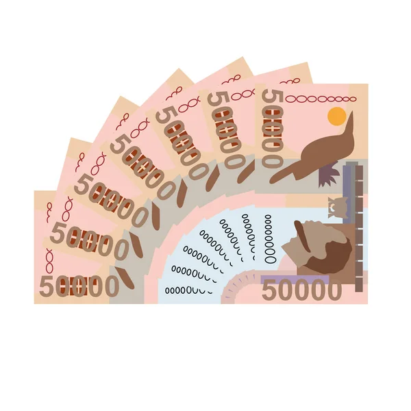 Dobra Vector Illustration Tom Prncipe Money Set Bundle Banknotes Paper — Stock Vector