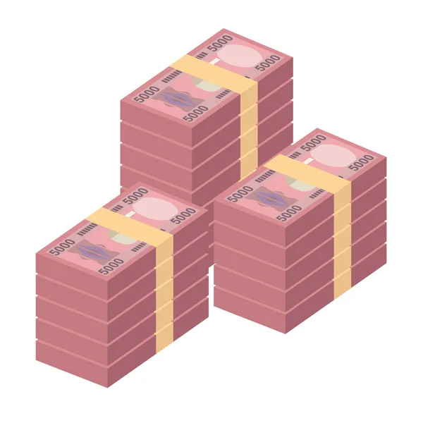 Ρουάντα Franc Vector Εικονογράφηση Χαρτονομίσματα Από Ρουάντα Χαρτονομίσματα 5000 Rwf — Διανυσματικό Αρχείο