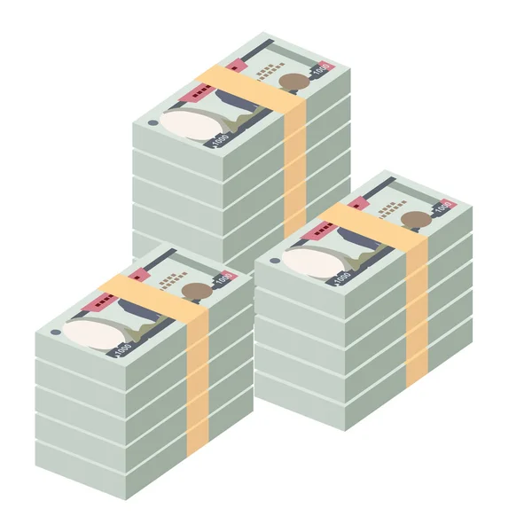 Ilustración Vectorial Rupia Nepalí Dinero Nepal Fijó Los Billetes Del — Vector de stock