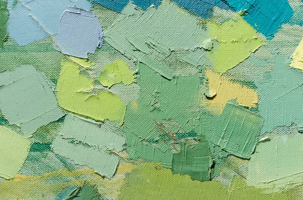 Abstrakcyjna Kolorowa Faktura Malarstwa Olejnego Płótnie Tekstura Farby Olejnej Pociągnięciami — Zdjęcie stockowe