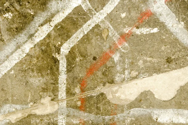 Abstract Gestreepte Grungy Betonnen Vloer Verfsplash Textuur — Stockfoto