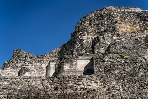 Incríveis Ruínas Arquitetura Maia Grande Pirâmide Calakmul Incrível México Cultura — Fotografia de Stock