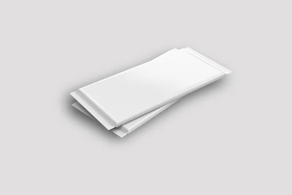 Chocolate Bar Mock Packaging Isolated Grey Background Milk Chocolate Stick — Stock Photo, Image