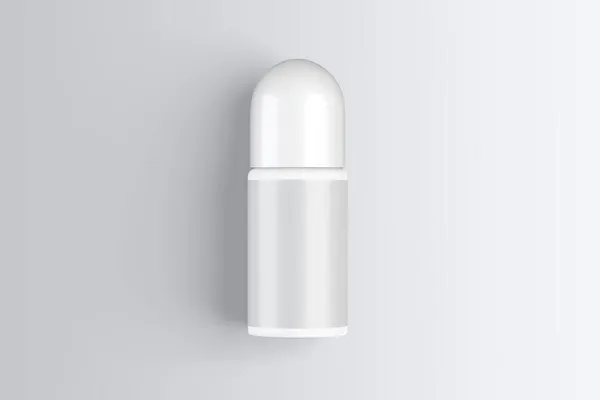 Бланк Белый Закрытый Открытый Пластиковый Matte Deodorant Mock Изолированный Заднем — стоковое фото