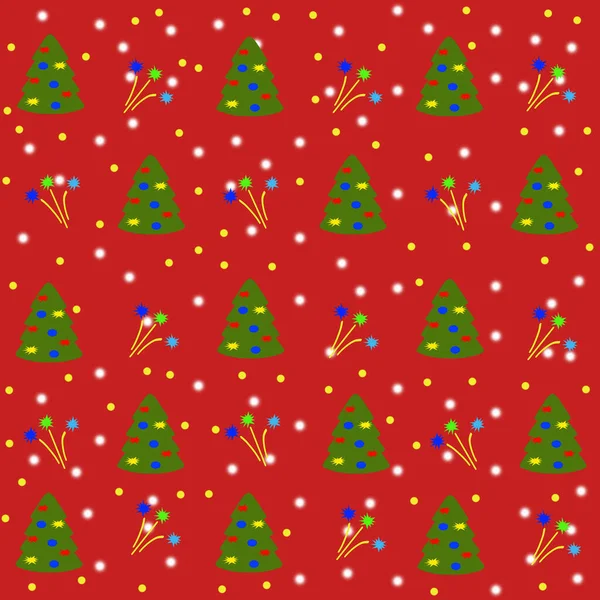 Vánoce Nový Rok Oslavy Různé Bezešvé Vzory Vánoční Nekonečná Textura — Stock fotografie