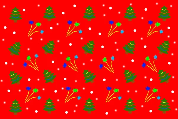 Vánoce Nový Rok Oslavy Různé Bezešvé Vzory Vánoční Nekonečná Textura — Stock fotografie