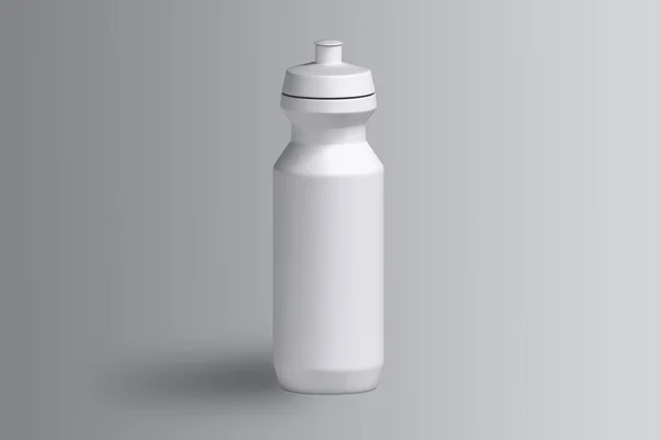 Nutrisi Olahraga Plastik Minum Botol Mock Terisolasi Pada Latar Belakang — Stok Foto