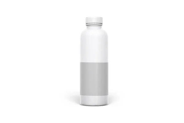 スムージーボトルモックアップ ジュースボトルのモックアップ 白い背景の上に隔離された 健康的な栄養 デトックスジュースダイエット 3Dレンダリング — ストック写真