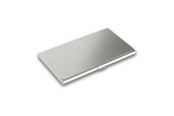 Empty blank Business Card Holder isolated on White Background.3d rendering.