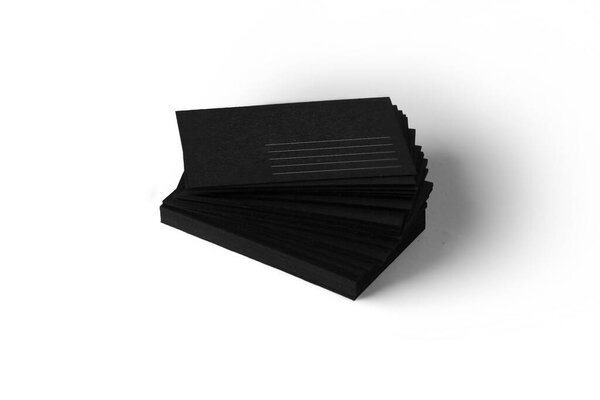 Empty blank Business Card Holder isolated on White Background.3d rendering.