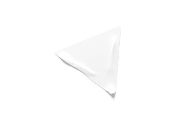 Beyaz kare yapıştırıcılar sahte. Boş beyaz yapışkan kare kağıt ya da buruşuk efektli plastik etiket. Boş şablon etiketleri. Yırtık efekt etiket modeli. 3d oluşturma.