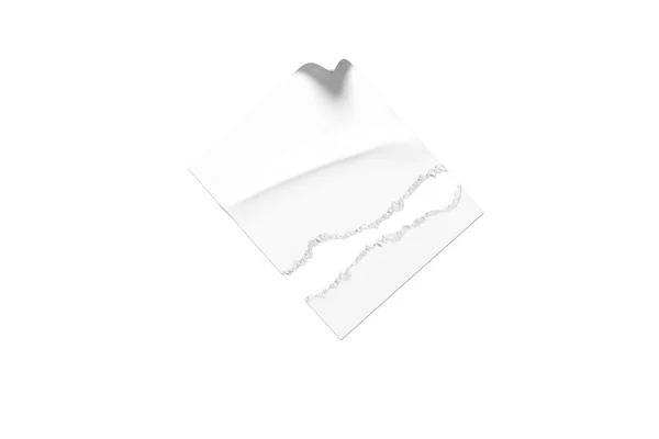 Adesivos Colados Quadrados Brancos Zombam Papel Quadrado Adesivo Branco Branco — Fotografia de Stock