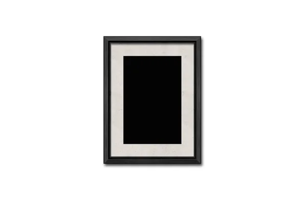 Horizontale Und Vertikale Hölzerne Fotorahmen Attrappe Isoliert Auf Weiß Leerer — Stockfoto