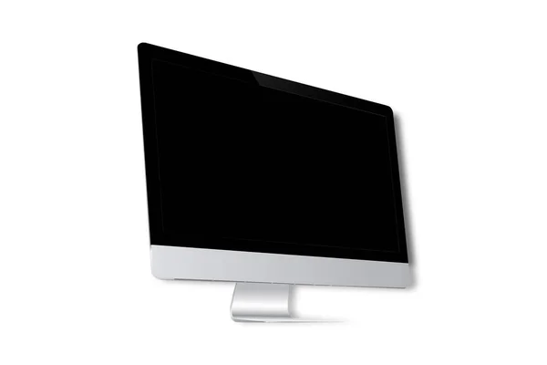 Mockup Monitor Del Computer Isolato Sfondo Bianco Visualizzazione Computer Isolata — Foto Stock