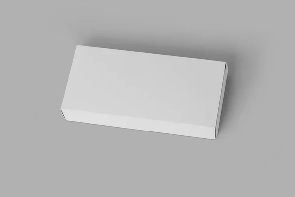 空白药盒在灰色背景下被隔离 3D渲染 — 图库照片