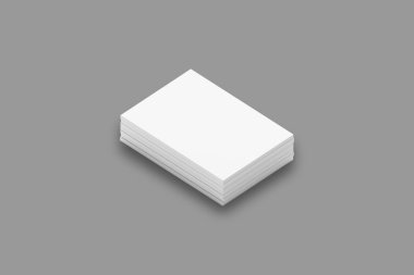 Boş beyaz dergiler koyu bir arka planda izole edilmiş. 3d oluşturma.